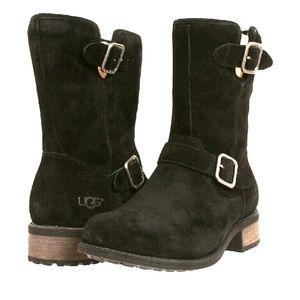 Ugg Chaney side zip Sherpa sheep lined buckle boot